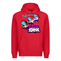 Red friday night funkin boyfriend Premium Hoodie - artisFamous