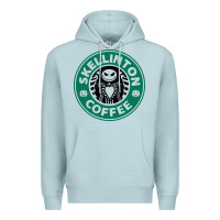 Blue Mist skeleton coffee halloween Premium Hoodie - artisFamous