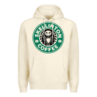 Sandshell skeleton coffee halloween Premium Hoodie - artisFamous