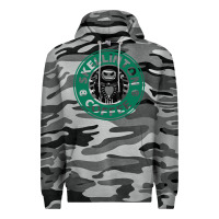 Slate Camo skeleton coffee halloween Premium Hoodie - artisFamous