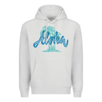 Dove Grey hawaii aloha art Premium Hoodie - artisFamous
