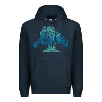 Navy hawaii aloha art Premium Hoodie - artisFamous