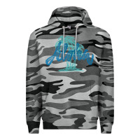 Slate Camo hawaii aloha art Premium Hoodie - artisFamous