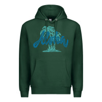 Sports Green hawaii aloha art Premium Hoodie - artisFamous