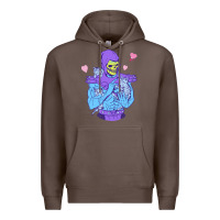 Coffee skeletor's cat Premium Hoodie - artisFamous