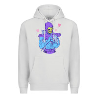 Dove Grey skeletor's cat Premium Hoodie - artisFamous