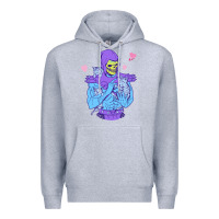 Heather Grey skeletor's cat Premium Hoodie - artisFamous