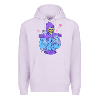 Lilac skeletor's cat Premium Hoodie - artisFamous