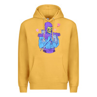 Mustard skeletor's cat Premium Hoodie - artisFamous