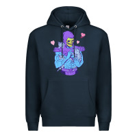 Navy skeletor's cat Premium Hoodie - artisFamous
