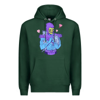 Sports Green skeletor's cat Premium Hoodie - artisFamous