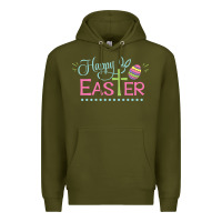 Army Green happy easter Premium Hoodie - artisFamous