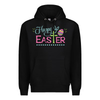 Black happy easter Premium Hoodie - artisFamous