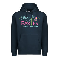 Navy happy easter Premium Hoodie - artisFamous