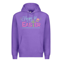 Purple happy easter Premium Hoodie - artisFamous