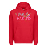 Red happy easter Premium Hoodie - artisFamous