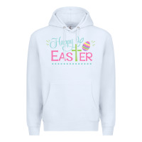 White happy easter Premium Hoodie - artisFamous
