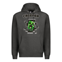 Charcoal Heather creeper Premium Hoodie - artisFamous