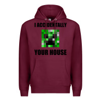 Burgundy creeper meme Premium Hoodie - artisFamous