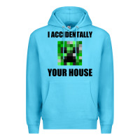 Ocean Blue creeper meme Premium Hoodie - artisFamous