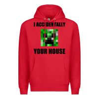 Red creeper meme Premium Hoodie - artisFamous