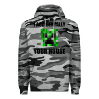 Slate Camo creeper meme Premium Hoodie - artisFamous