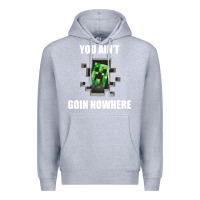 Heather Grey creeper meme Premium Hoodie - artisFamous