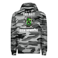 Slate Camo creeper meme Premium Hoodie - artisFamous