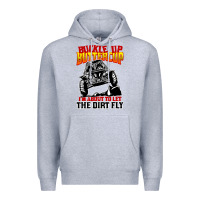 Heather Grey funny mudding Premium Hoodie - artisFamous