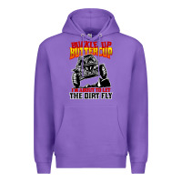 Purple funny mudding Premium Hoodie - artisFamous