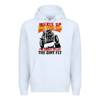 White funny mudding Premium Hoodie - artisFamous