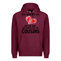 Burgundy funny redneck white trash Premium Hoodie - artisFamous