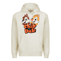 Oatmeal Heather chip n dale Premium Hoodie - artisFamous
