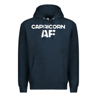 Navy capricorn af zodiac sign Premium Hoodie - artisFamous