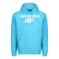 Ocean Blue capricorn af zodiac sign Premium Hoodie - artisFamous