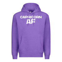 Purple capricorn af zodiac sign Premium Hoodie - artisFamous