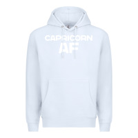 White capricorn af zodiac sign Premium Hoodie - artisFamous