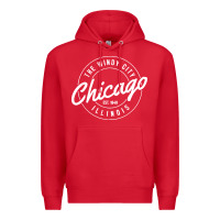 Red chicago Premium Hoodie - artisFamous
