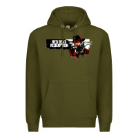 Army Green red dead redemption Premium Hoodie - artisFamous
