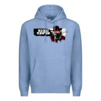 Colony Blue red dead redemption Premium Hoodie - artisFamous