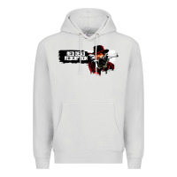 Dove Grey red dead redemption Premium Hoodie - artisFamous