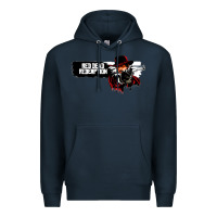 Navy red dead redemption Premium Hoodie - artisFamous