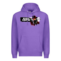 Purple red dead redemption Premium Hoodie - artisFamous