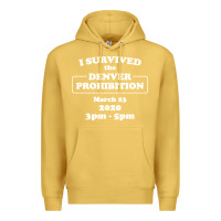 Antique Gold i survived denver prohibition 2020 Premium Hoodie - artisFamous