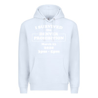 White i survived denver prohibition 2020 Premium Hoodie - artisFamous