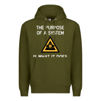 Army Green posiwid dark mode Premium Hoodie - artisFamous