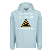 Blue Mist posiwid dark mode Premium Hoodie - artisFamous