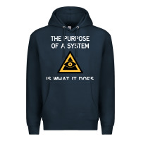 Navy posiwid dark mode Premium Hoodie - artisFamous