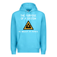 Ocean Blue posiwid dark mode Premium Hoodie - artisFamous
