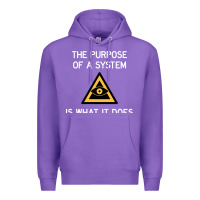 Purple posiwid dark mode Premium Hoodie - artisFamous